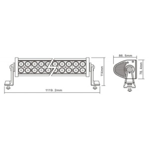 Proiector 80 LED 1119mm 240W - Img 2