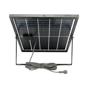 Proiector LED 400W, 6500K cu panou solar bifacial 40W, baterie LiFePO4 20000mAh si telecomanda IP66 Breckner Germany - Img 12