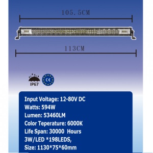 PROIECTOR LED - 594W, 53460LM, 6000K, SPOT BEAM - Img 4