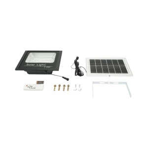 Proiector LED 60W, 6500K cu panou solar 6W, baterie LiFePO4 5000mAh si telecomanda IP67 Breckner Germany - Img 3