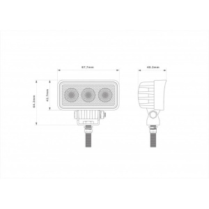 Proiector LED dreptunghiular 9W - Img 4