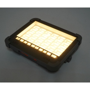 Proiector LED portabil 100W cu panou solar 3W, baterie 3600mAh, 6 moduri de iluminare, magnet, carlig, USB Power Bank 210x170x55mm Breckner Germany - Img 11