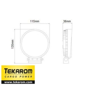Proiector LED rotund 18W - Img 2