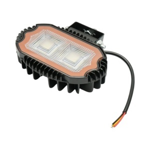 Proiector oval LED cu DRL 17W, 9-36V, 54 LED-uri, alb-galben, carcasa aluminiu 141x106x38mm IP67 Breckner Germany - Img 5
