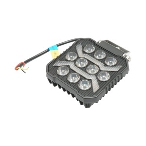 Proiector patrat LED cu DRL 9-80V, 17W alb-galben, carcasa aluminiu 107x107x33mm IP67 Breckner Germany - Img 4