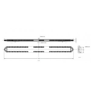 Rampa girofar led 145cm cu telecomanda - Img 2