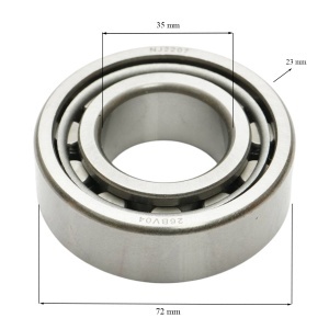 Rulment NJ2207 35x72x23mm ax taragot cutie viteze U-445 - Img 3