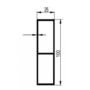 SCANDURA ALUMINIU PROFIL DREPT (parabiciclisti) 3208 mm - Img 3
