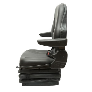 Scaun universal cu suspensie pe aer, reglabil pe inaltime si greutate 50-140Kg, cotiere si spatar rabatabil 50-90° pentru tractor, utilaje agricole, industriale, stivuitor - Img 3
