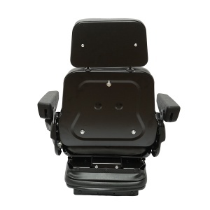 Scaun universal reglabil pentru tractor cu centura de siguranta, cotiere si suspensie mecanica 830x610mm - Img 4