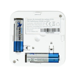 Senzor de monoxid de carbon (CO) PNI SafeHouse HS281 cu Wi-Fi, control din aplicatia Tuya Smart, alimentare baterii AA, 85dB, alarma sonora si vizuala, alarma silentioasa - Img 8