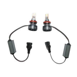 Set 2 becuri auto LED H11, 60W, 12-36V lumina alb rece - Img 3
