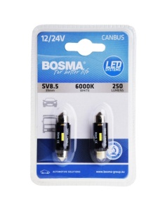 Set 2 becuri LED auto CANBUS,sofit 39mm 12/24V BOSMA