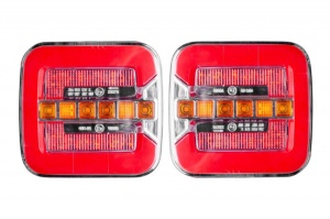 Set 2 lampi LED fara fir cu indicator dinamic