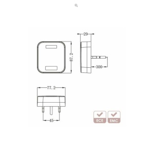 Set 2 lampi LED fara fir - Img 8