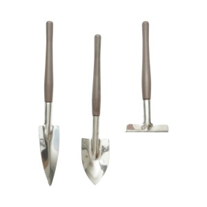 Set 3 unelte gradinarit cu lopatica, cultivator, grebla si maner metalic Breckner Germany - Img 2