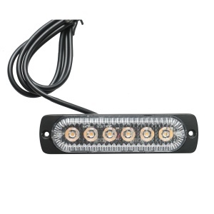 Set 4 lampi LED stroboscopice 24W, 12-24V galben, unitate control cu 4 module 110x28x12mm - Img 4