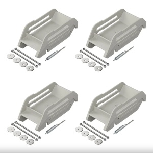 Set 4 picioare stabilizare cu arc pentru rulota 25.5 cm x 10.5 cm