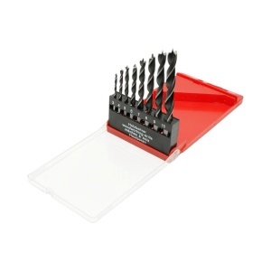 Set 5 burghie lemn 3-10mm elicoidale HCS cu tija cilindrica Breckner Germany - Img 2