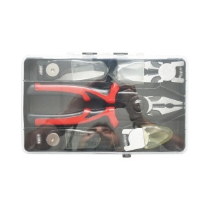 Set cleste patent multifunctional 5 in 1 cu foarfeca, taiere, sertizare, sfic, dezizolare cabluri - Img 3