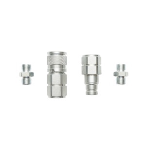 Set cupla rapida 3/8 tol (supapa trecere mama+tata/mos+baba) adaptor drept - Img 4