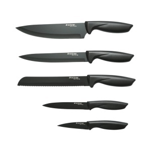 Set cutite bucatarie 7 piese cu suport acrilic si dispozitiv ascutit, lama otel 3Cr13, maner PP Breckner Germany - Img 3