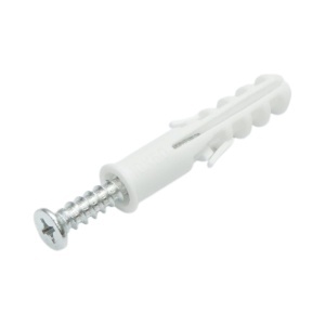 Set diblu universal din plastic alb 10x50mm cu surub 6x45mm 50 buc/set - Img 6