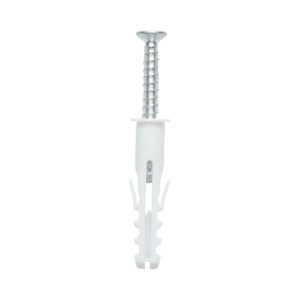 Set diblu universal din plastic alb 8x40mm cu surub 5x40mm 50 buc/set - Img 2