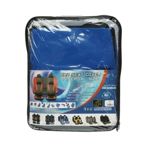 Set huse scaune auto universale albastru-negru, material textil 8 piese - Img 10