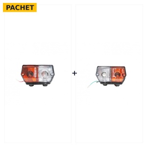 Set: Lampa semnalizare si pozitie fata dreapta 12V + Lampa semnalizare si pozitie fata stanga 12V