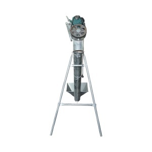 Snec transportor cereale orizontal 3m, 220V, 3kW, diametru 160mm, capacitate 10-15 T/h, cuva de alimentare si suport THOR - Img 6