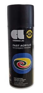 Spray Fast Acrylic negru mat Cosmos Lac 400ml