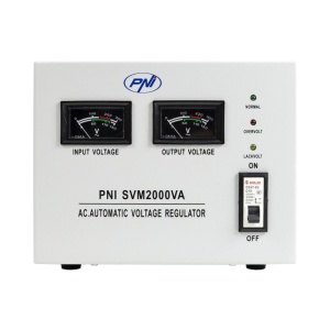 Stabilizator de tensiune PNI SVM2000VA cu servomotor, 1600W, 7.2A, iesire 230V - Img 2