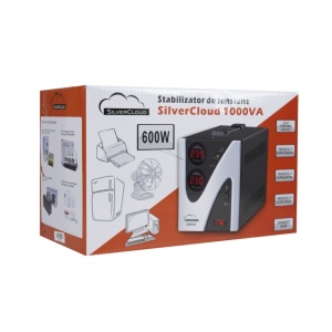 Stabilizator de tensiune SilverCloud 1000VA 600W 4.5A - Img 2