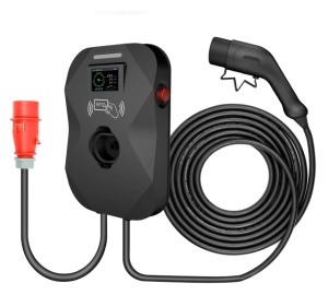 Statie de incarcare PNI KW11 16A 11KW pentru masini electrice 380V - 440V trifazat, conector Type 2, display, card, BT, control din aplicatie mobil BT + RFID + APP - Img 2