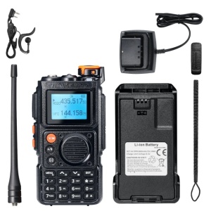 Statie radio portabila VHF/UHF PNI P16UV, 999 canale, dual band TX si 6 benzi RX, transmisie VOX, Scan, Radio FM, canale meteo, Li-Ion 2600 mAh