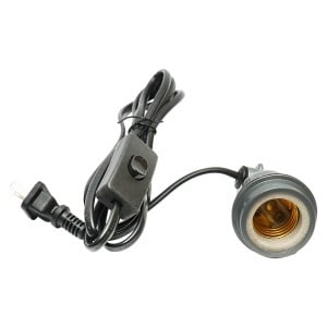 Suport, dulie bec E27 pentru incalzire pui, animale 230V, cablu 1.7m - Img 2