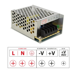 Sursa de tensiune in comutatie PNI ST3.4A 230V la 12V 3.4A stabilizata pentru sisteme de supraveghere - Img 5