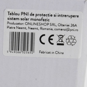 Tablou PNI CBM-2 de protectie si intrerupere sistem solar monofazic - Img 2