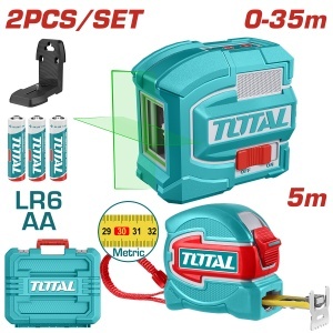 TOTAL - KIT NIVELA LASER CU RULETA