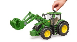 Tractor John Deere 7R 350 cu încărcător frontal - Bruder 3151 - Img 6