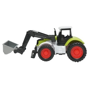 Tractor verde cupa frontala, 175x65x80mm jucarie copii +3 ani - Img 2