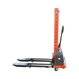 Transpalet semi-electric 500kg cu autoincarcare, baterie Li-ion 12V, 33Ah, inaltime ridicare 1300mm - Img 4