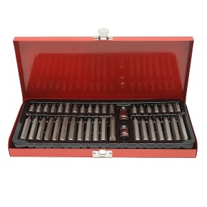 Trusa chei imbus, biti torx, hex si spline 40 piese chrome vanadium (CR-V) Breckner Germany