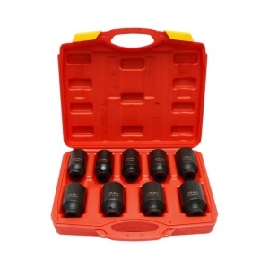 Trusa chei tubulare de impact lungi pentru planetare 29-38mm, patrat 1/2 inch Cr-Mo 9 piese Breckner Germany