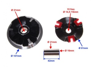 Variator racing scuter Yamaha 50 - 80cc - Img 2