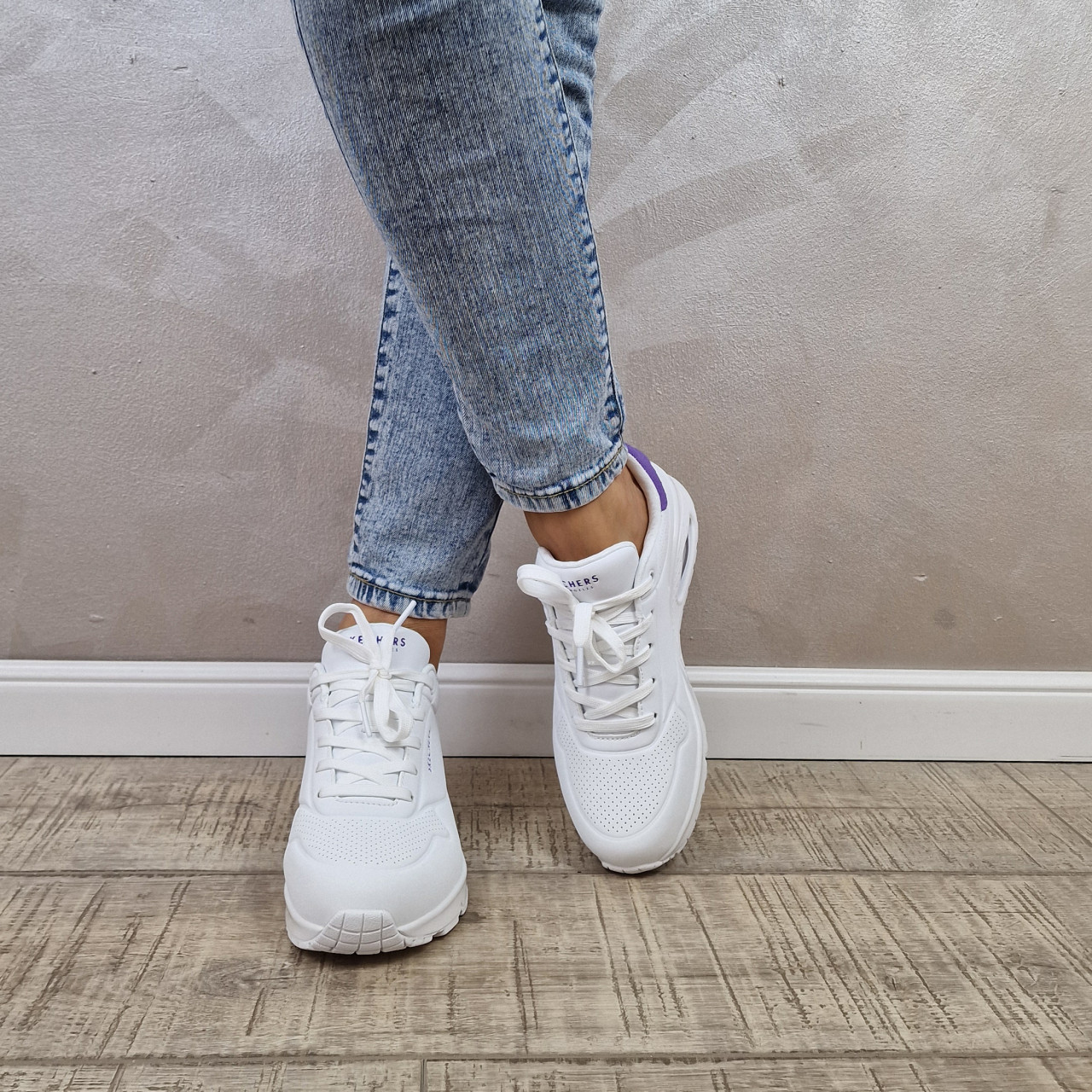 1202-02 saさん MANOS.RO Pantofi dama sport Skechers® Uno 177092 WMNT