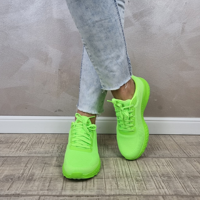 Pantofi dama sport Skechers® Bobs Squad Chaos 117216 LIME