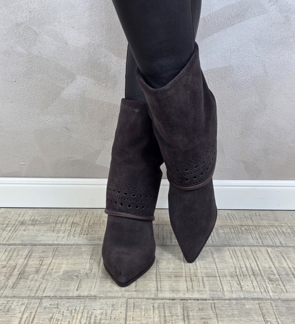 Botine/Ghete dama piele naturala MANOS.RO BT327 - Img 3