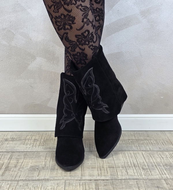 Botine/Ghete dama piele naturala MANOS.RO BT337 - Img 3
